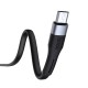 Кабель HOCO X34 USB to Micro 2.4A, 1m, TPE, aluminum connectors, Black