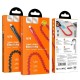 Кабель HOCO U78 USB to iP 2.4A, 0.8-1.2m, nylon, TPE connectors, elastic, Black