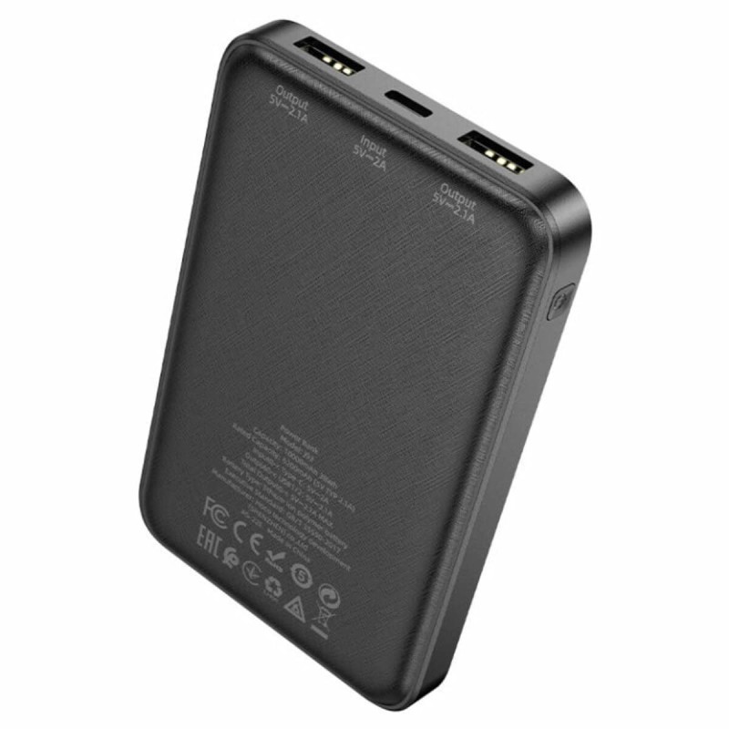 Зовнішній акумулятор HOCO J93 Handsome power bank(10000mAh) Black