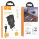Мережевий зарядний пристрій HOCO C88A Star round dual port charger set(Type-C) Black