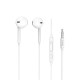 Навушники HOCO M55 Memory sound wire control earphones with mic White