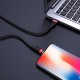 Кабель HOCO U72 USB to iP 2.4A, 1.2m, silicone, TPE connectors, Black