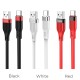 Кабель HOCO U72 USB to Type-C 3A, 1.2m, silicone, TPE connectors, Black