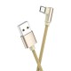Кабель BOROFONE BX26 Express Micro-USB 1m, 2.4A, nylon braid Gold
