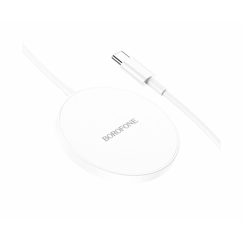Бездротовий зарядний пристрій BOROFONE BQ17 Original series magnetic wireless fast charger White
