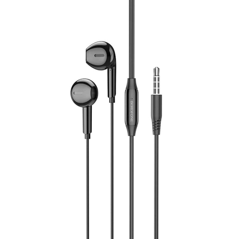 Навушники BOROFONE BM71 Light song universal earphones with mic Black