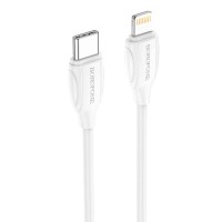 Кабель BOROFONE BX19 Double-speed PD charging data cable for iP 2m White