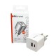 Мережевий зарядний пристрій Mibrand MI-30 GaN 30W Travel Charger USB-A + USB-C White