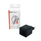 Мережевий зарядний пристрій Mibrand MI-30 GaN 30W Travel Charger USB-A + USB-C Black