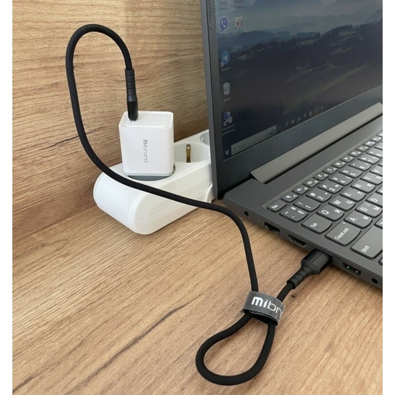 Мережевий зарядний пристрій Mibrand MI-31 GaN 30W Travel Charger USB-C White