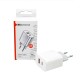 Мережевий зарядний пристрій Mibrand MI-33 GaN 30W Travel Charger USB-A + USB-C White