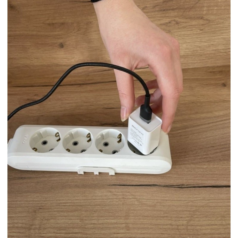 Мережевий зарядний пристрій Mibrand MI-206PRO 20W PD + Quick Charger 20W USB-A White