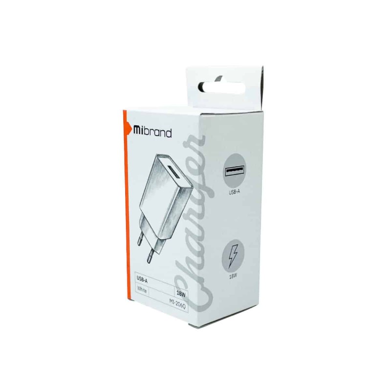 Мережевий зарядний пристрій Mibrand MI-206Q 18W Travel Charger USB-A White