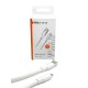 Кабель Mibrand MI-98 PVC Tube Cable USB for Micro 120W 1m White