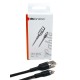 Кабель Mibrand MI-71 Metal Braided  Cable USB for Lightning 2.4A 1m Black
