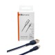 Кабель Mibrand MI-71 Metal Braided Cable USB for Micro 2.4A 1m Navy Blue