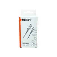 Кабель Mibrand MI-32 Nylon Charging Line USB for Lightning 2A 0.5m Black
