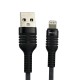 Кабель Mibrand MI-13 Feng World Charging Line USB for Lightning 2A 1m Black/Grey