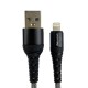 Кабель Mibrand MI-14 Fishing Net Charging Line USB for Lightning 2A 1m Black/Grey