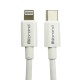 Кабель Mibrand MI-17 Flexible Charging Line Type-C for Lightning 5A 1m White