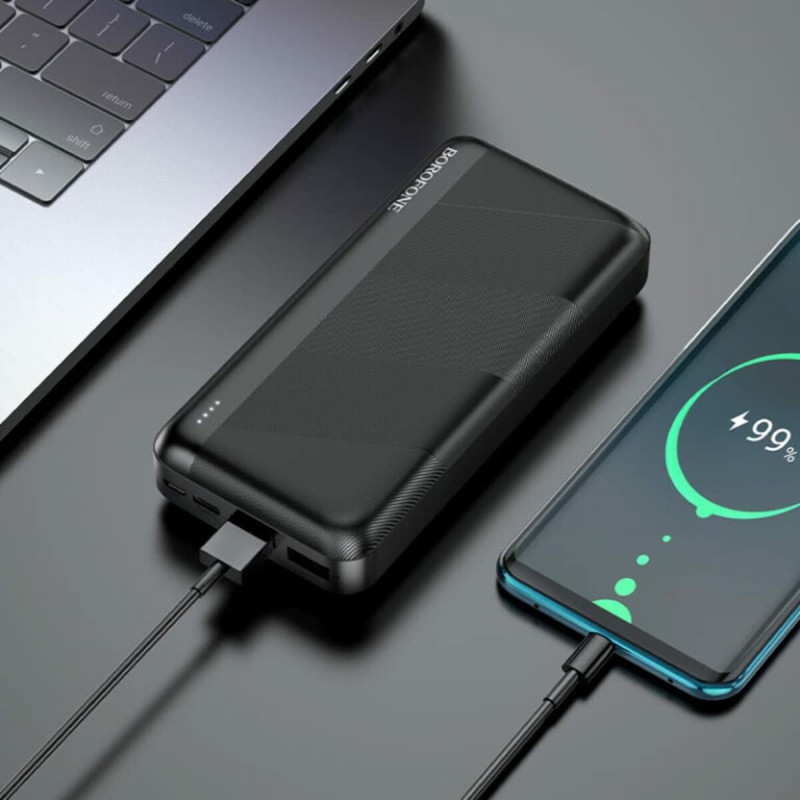 Зовнішній акумулятор BOROFONE BJ27A Pindar power bank(20000mAh) Black
