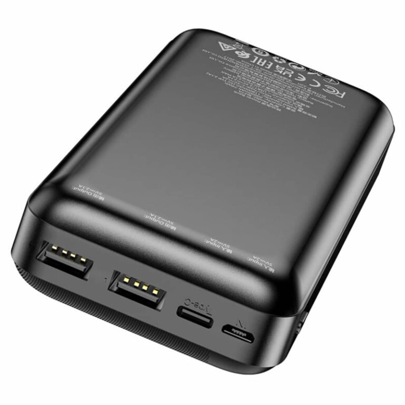 Зовнішній акумулятор BOROFONE BJ27A Pindar power bank(20000mAh) Black