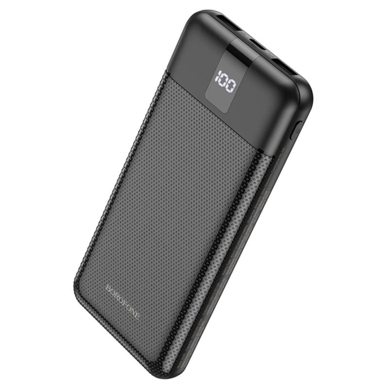 Зовнішній акумулятор BOROFONE BJ20 Mobile power bank with digital display and cable(10000mAh) Black