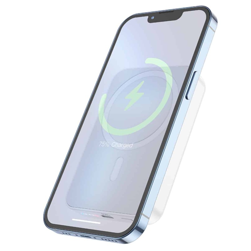 Зовнішній акумулятор BOROFONE BJ25 Reach PD20W magnetic wireless fast charging (8000mAh) White