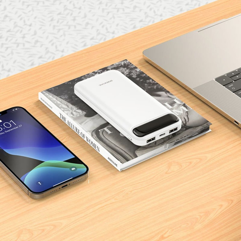 Зовнішній акумулятор BOROFONE BJ14 Freeway Power bank 10000mAh White