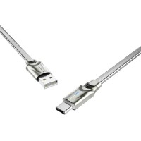Кабель BOROFONE BU12 Synergy Type-C 2.4A 1.2m Silver