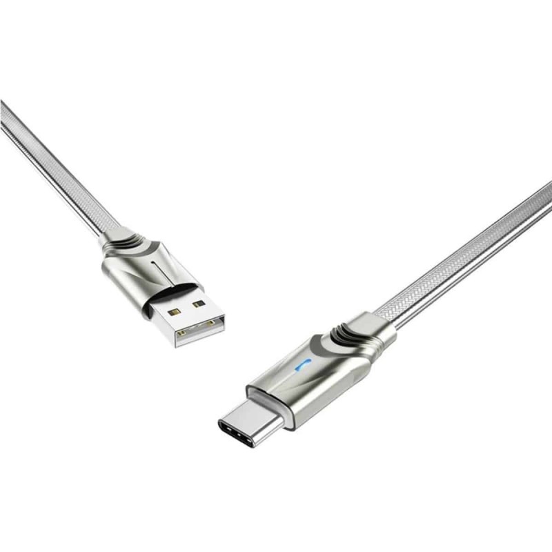 Кабель BOROFONE BU12 Synergy Type-C 2.4A 1.2m Silver