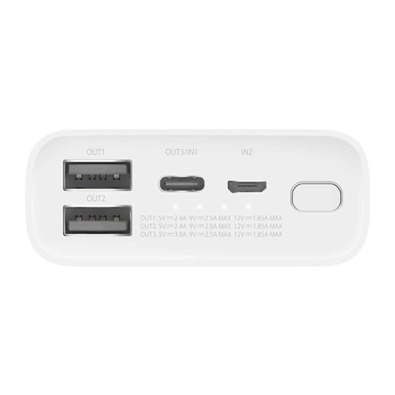 Зовнішній акумулятор Xiaomi Mi Power Bank 3 Ultra Compact 10000 mAh 22.5W (PB1022ZM) White