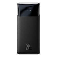 Зовнішній акумулятор Baseus Bipow Digital Display Fast Charge Power Bank 10000mAh 20W Black
