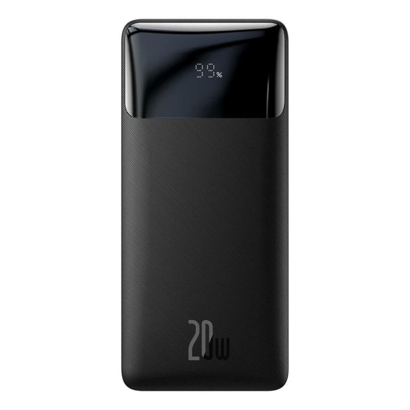 Зовнішній акумулятор Baseus Bipow Digital Display Fast Charge Power Bank 10000mAh 20W Black