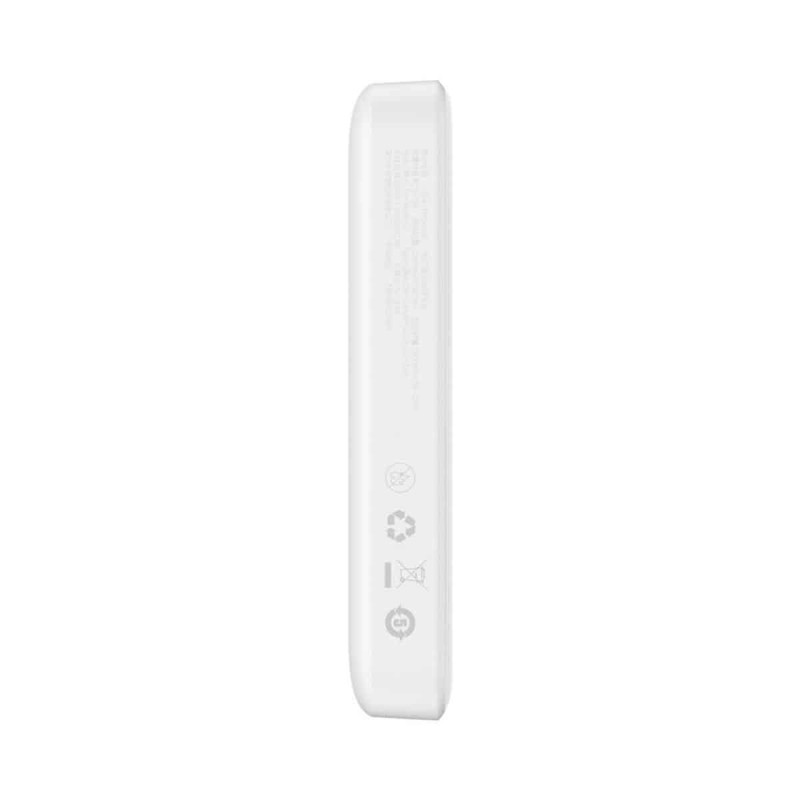 Зовнійшній акумулятор Baseus Magnetic Mini Wireless Fast Charge Power Bank 10000mAh 20W White