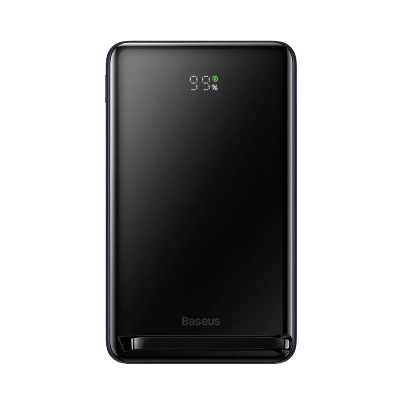 Зовнішній акумулятор Baseus Magnetic Bracket Wireless Fast Charge Power Bank 10000mAh 20W Blue