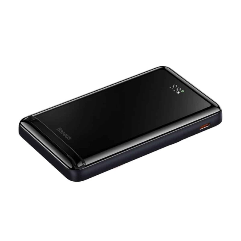 Зовнішній акумулятор Baseus Magnetic Bracket Wireless Fast Charge Power Bank 10000mAh 20W Blue