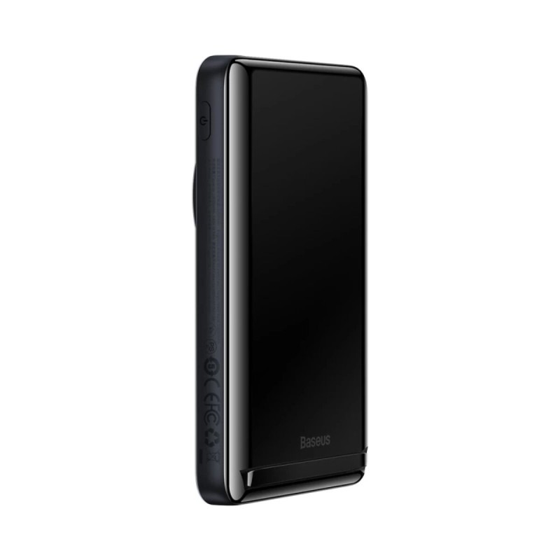 Зовнішній акумулятор Baseus Magnetic Bracket Wireless Fast Charge Power Bank 10000mAh 20W Blue