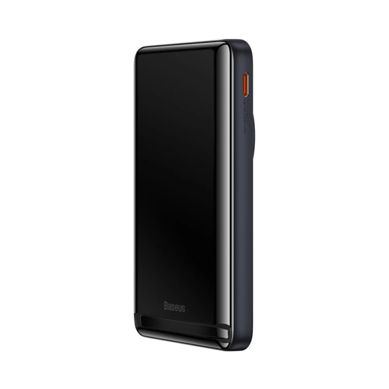 Зовнішній акумулятор Baseus Magnetic Bracket Wireless Fast Charge Power Bank 10000mAh 20W Blue