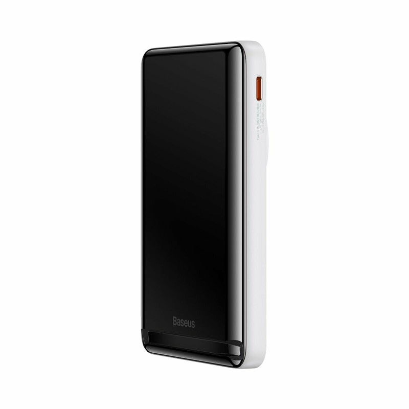 Зовнішній акумулятор Baseus Magnetic Bracket Wireless Fast Charge Power Bank 10000mAh 20W White