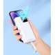 Зовнішній акумулятор REMAX Suji Series PD 20W+QC 22.5W  Fast Charging Cabled Power Bank 30000mAh  RPP-550 White