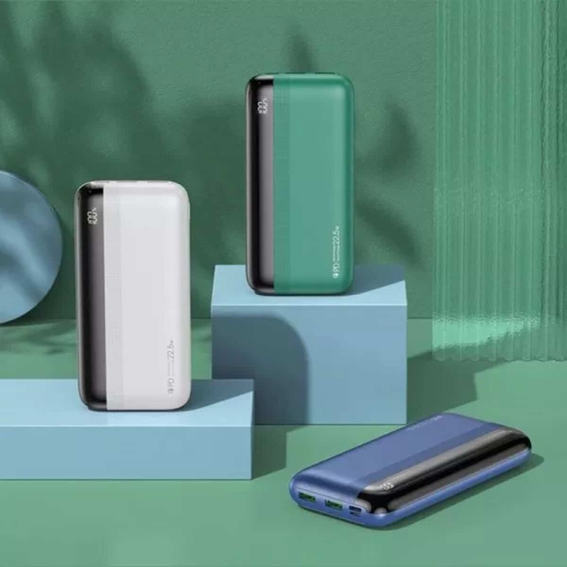 Зовнішній акумулятор REMAX Kiren Series PD20W+QC22.5W Fast Charging Power Bank  20000mAh RPP-180 Green