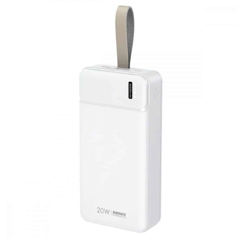 Зовнішній акумулятор REMAX Pure Series PD20W+QC18W  Multi-compatible Fast Charging Power Bank 30000Mah RPP-289 White