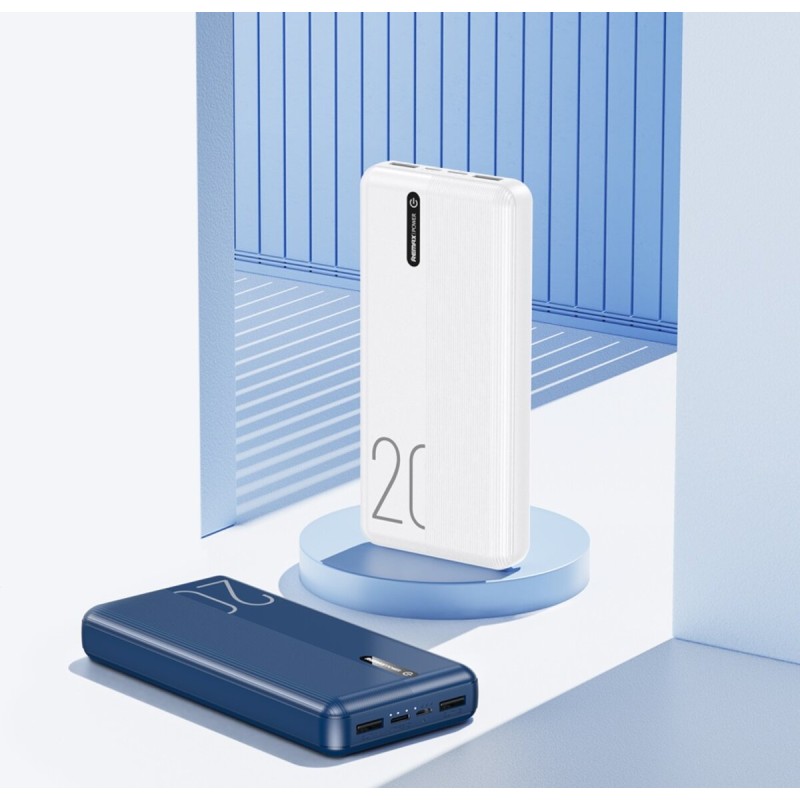 Зовнішній акумулятор REMAX Landon Series 2.1A Power Bank 20000mAh RPP-296 Blue