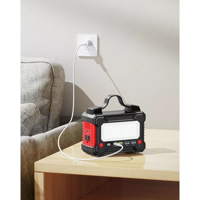 Портативна зарядна станція REMAX Tank Series Multifunctional Portable Power Station RPP-325 150W 36000mAh Black-Red