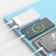 Зовнішній акумулятор HOCO J85 Wellspring digital display power bank(20000mAh) White