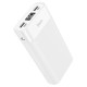 Зовнішній акумулятор HOCO J85 Wellspring digital display power bank(20000mAh) White