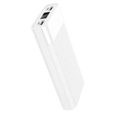 Зовнішній акумулятор HOCO J85 Wellspring digital display power bank(20000mAh) White