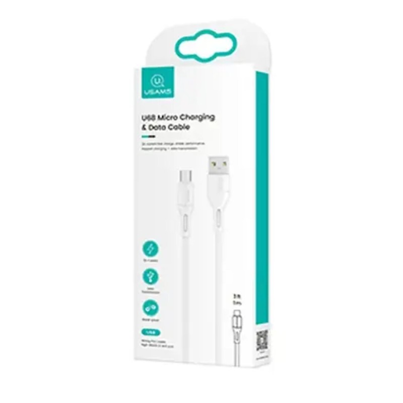 Кабель Usams US-SJ502 U68 Micro Charging & Data Cable 1m White