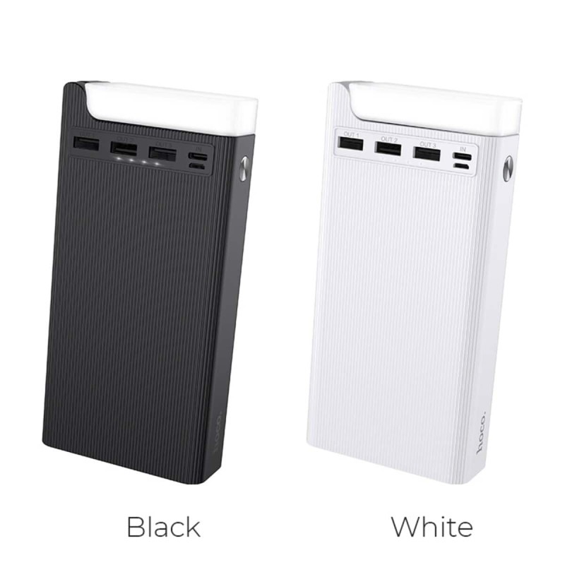 Зовнішній акумулятор HOCO J62 Jove table lamp mobile power bank(30000mAh) Black